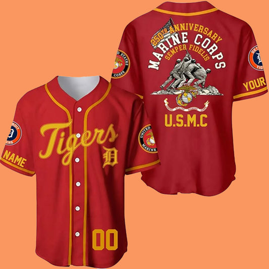 Tigers 250th Anniversary Marine Corps Jersey 2025