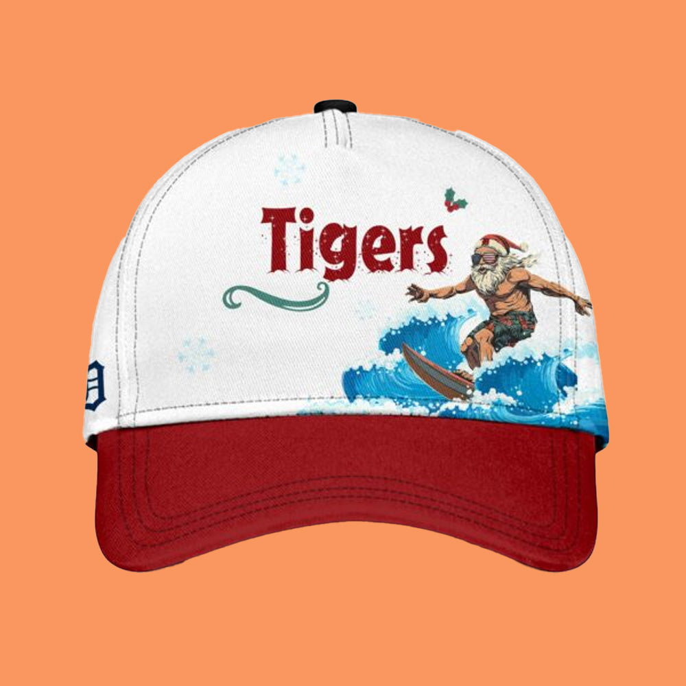 2025 Tigers Christmas July Santa Jersey Hat