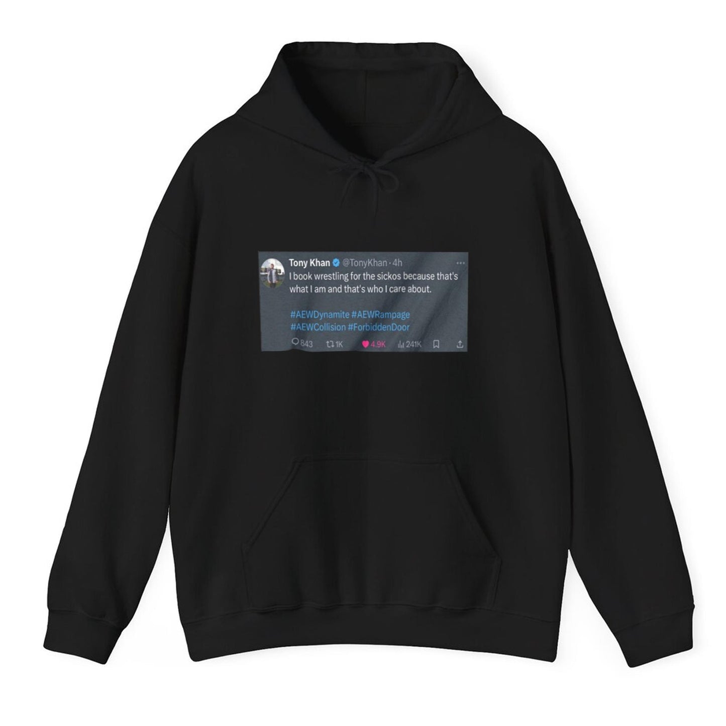 Tony Khan I Book Wrestling For The Sickos Shirt