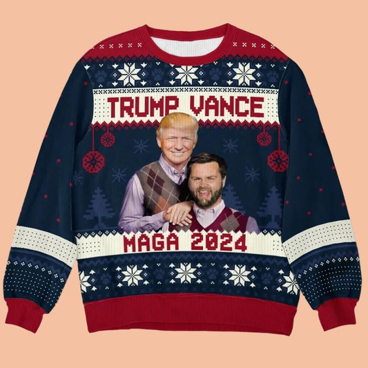 Trump Vance Maga 2024 Ugly Sweatshirt Christmas 2025