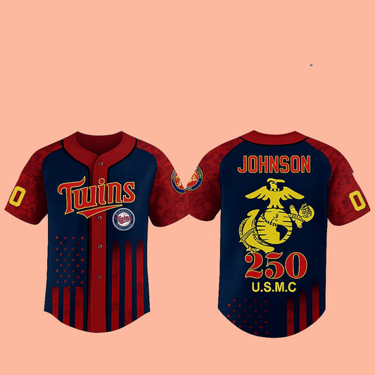 Twins U.S.M.C 250th Birthday Jersey 2025