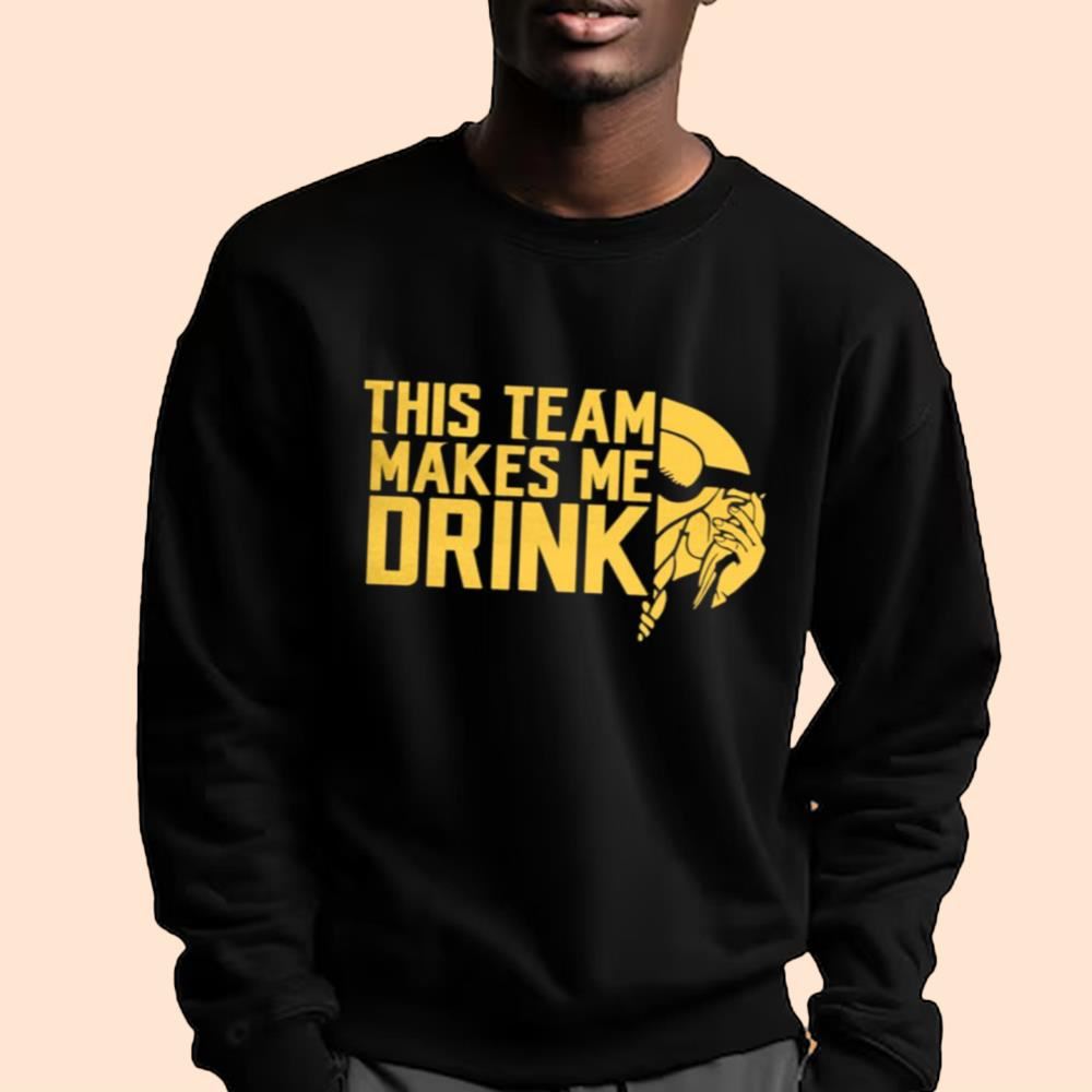 Vikings This Team Makes Me Drink Shirt