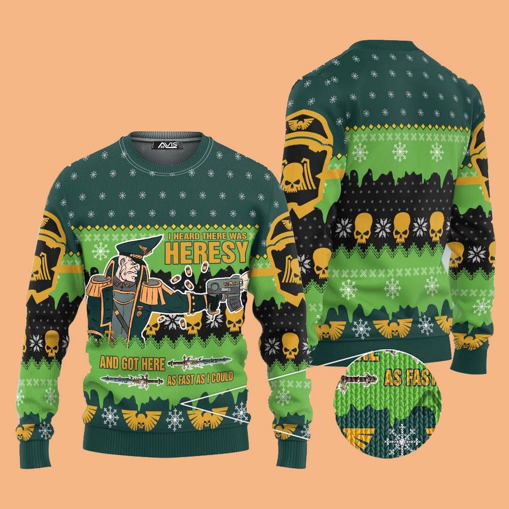 Warhammer Chaos Space Marine World Eaters Iconic Ugly Sweater Christmas 2025