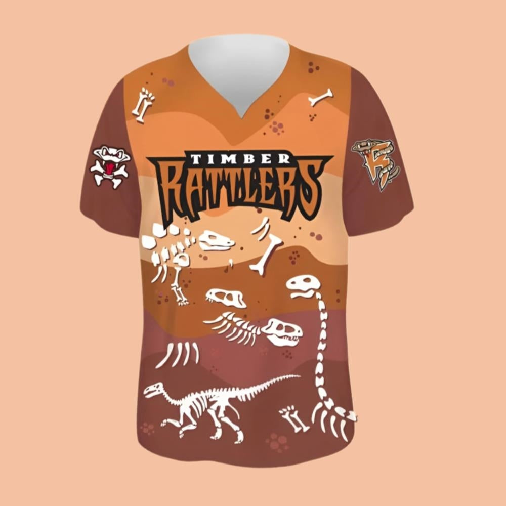 Wisconsin Timber Rattlers Dinosaur Night Safari Jersey 2025 Giveaway