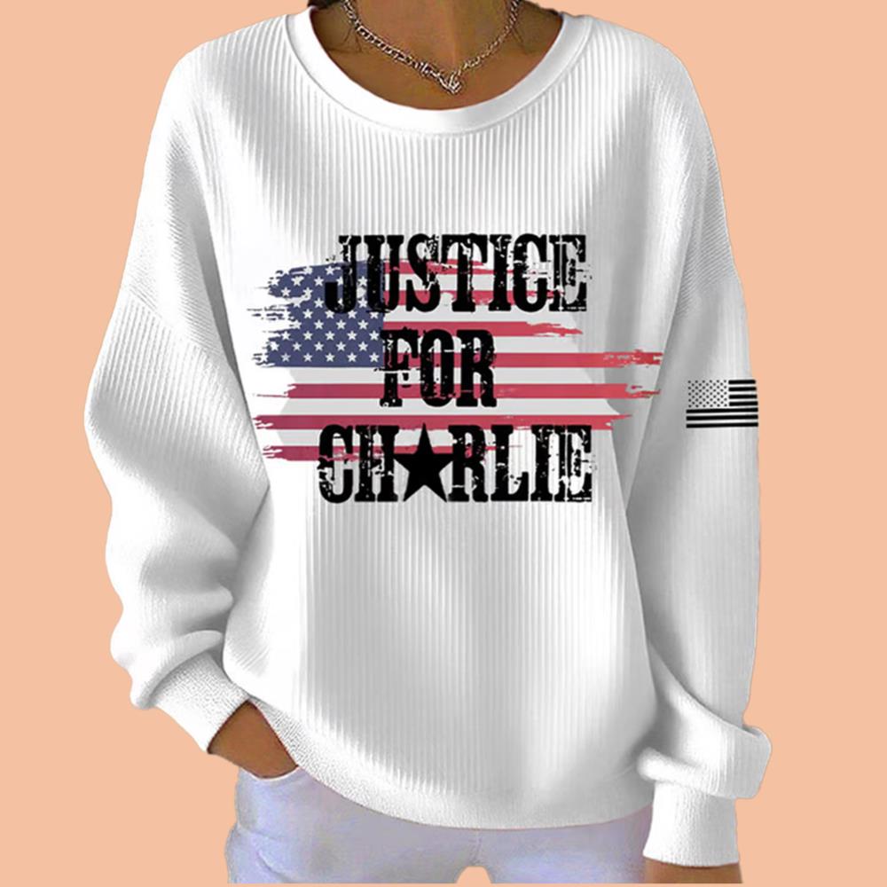 Women's Justice For Charlie Kirk Sweatshirt