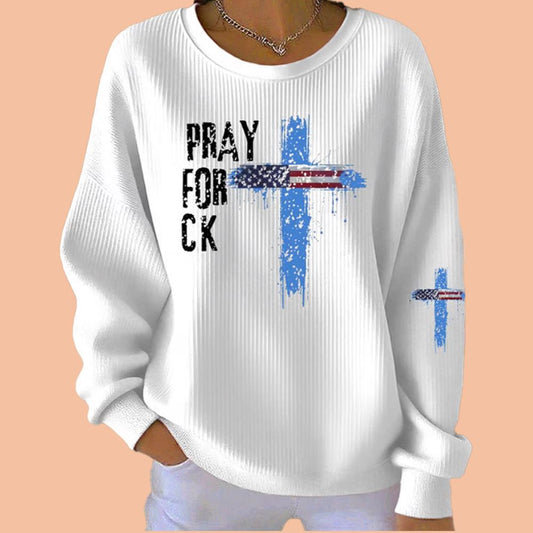 Women's Pray For Charlie Kirk Sweatshirt