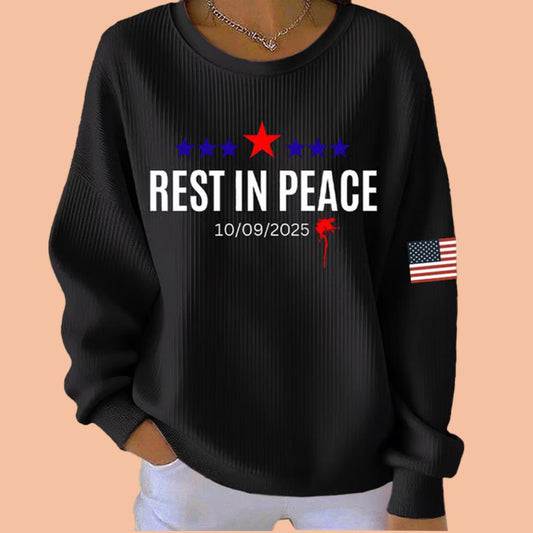 Women's Rest In Peace 10-9-2025 Sweatshirt