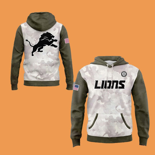 Armed Forces Day Detroit Lions Hoodie 2025 - Cabryon