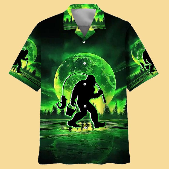 Bigfoot Night Hawaiian Shirt - Cabryon