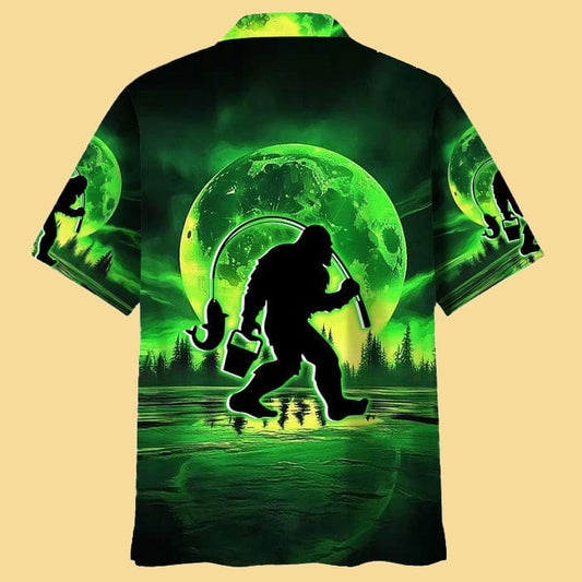 Bigfoot Night Hawaiian Shirt - Cabryon