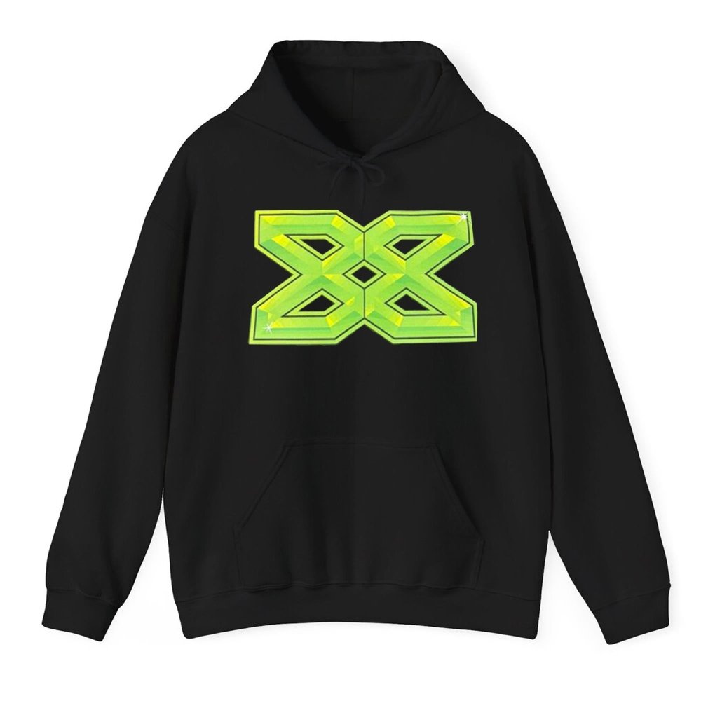 Bold Green Crystal X Graphic Shirt - Cabryon