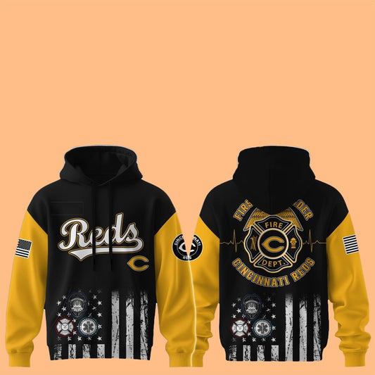 Cincinnati Reds First Responders 2025 Hoodie - Cabryon