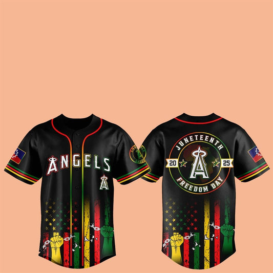 LA Angels Juneteenth Day 2025 Baseball Jersey - Cabryon