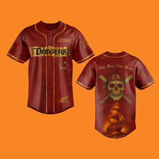LA Dodgers Pirates Caribbean Baseball Jersey - Cabryon