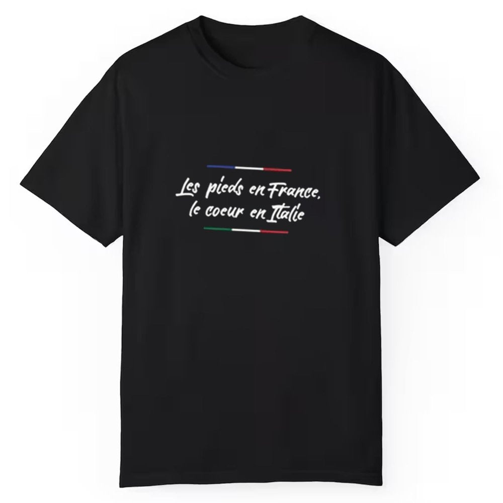 Les Pieds En France le Coeur En Italie Shirt - Cabryon