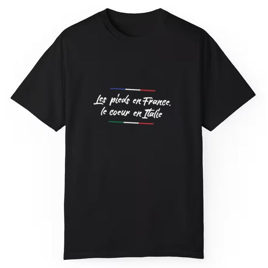 Les Pieds En France le Coeur En Italie Shirt - Cabryon