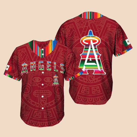 Los Angeles Angels Mexican Heritage Night Baseball Jersey 2025 - Cabryon