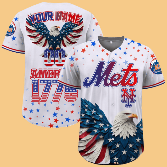Mets Independence Day Baseball Jersey 2025 - Cabryon
