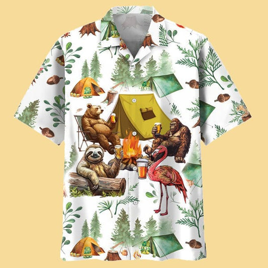 My Camping Friends Have A Drinking Problem Hawaiian Shirt - Cabryon