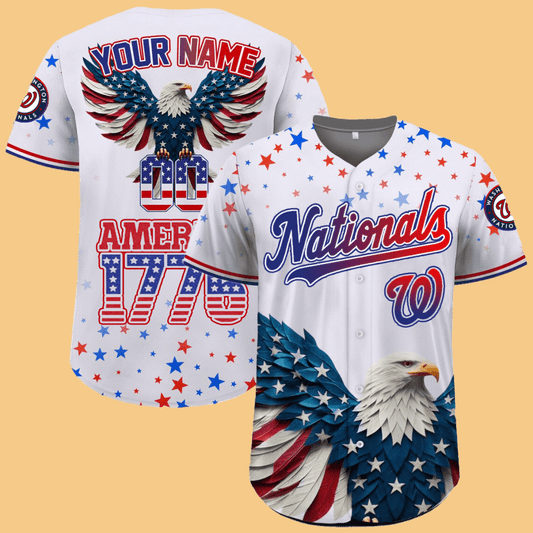 Nationals Independence Day Baseball Jersey 2025 - Cabryon