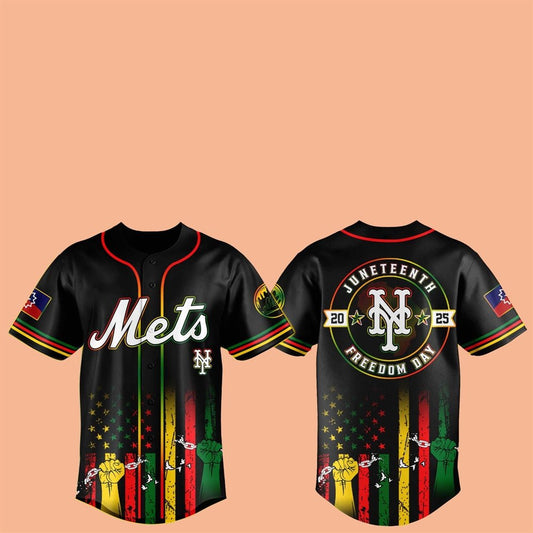 New York Mets Juneteenth Day 2025 Baseball Jersey - Cabryon