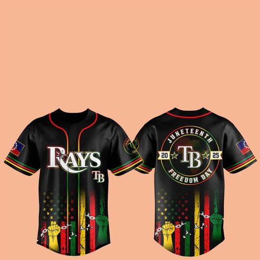 NY Tampa Bay Rays Juneteenth Day 2025 Baseball Jersey - Cabryon