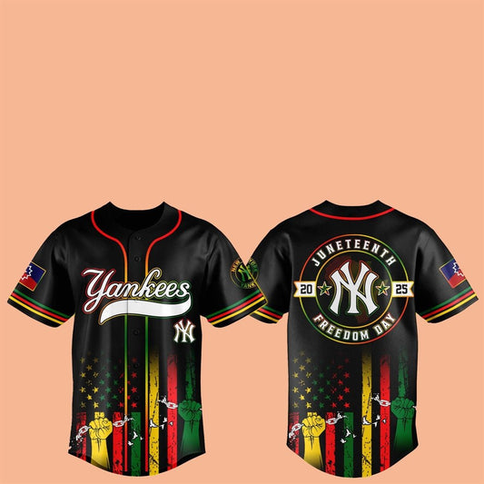 NY Yankees Juneteenth Day 2025 Baseball Jersey - Cabryon