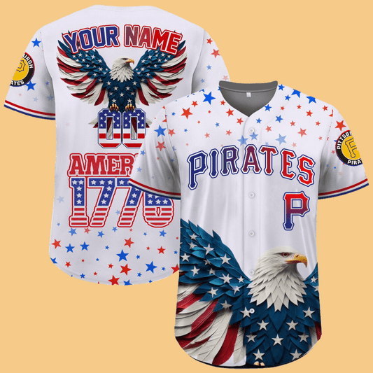 Pirates Independence Day Baseball Jersey 2025 - Cabryon