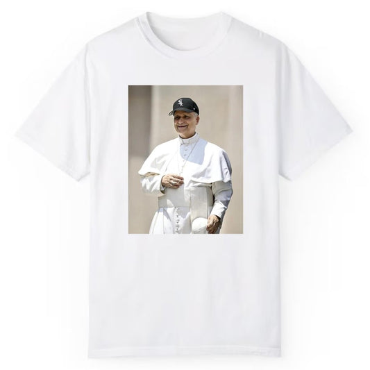 Pope Wearing White Sox Shirt - Cabryon