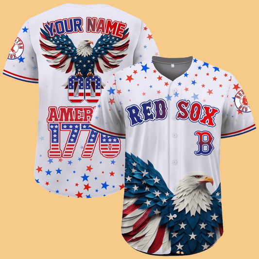 Red Sox Independence Day Baseball Jersey 2025 - Cabryon