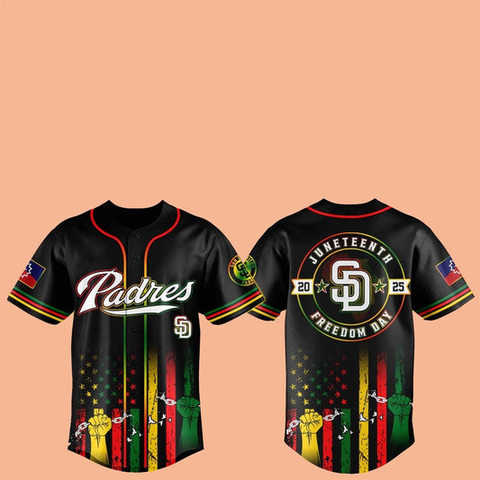 San Diego Padres Juneteenth Day 2025 Baseball Jersey - Cabryon