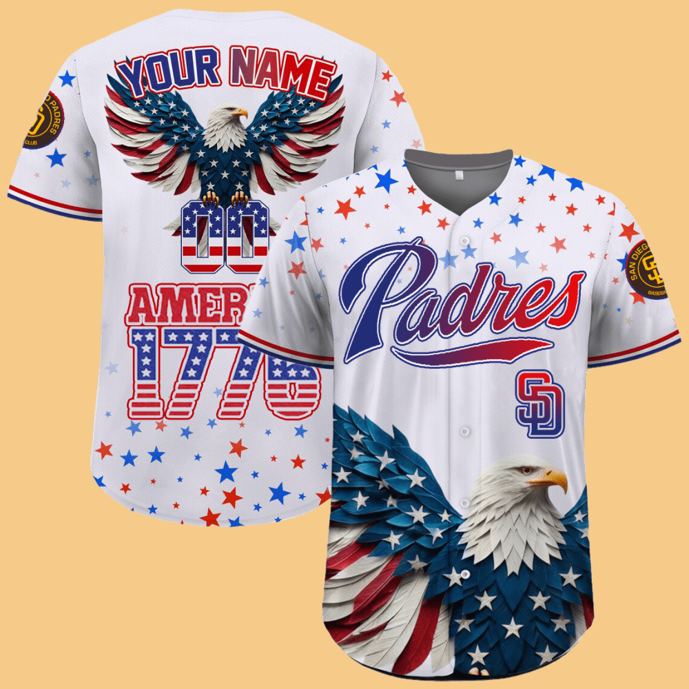 SD Padres Independence Day Baseball Jersey 2025 - Cabryon