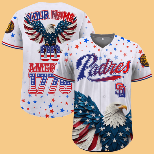 SD Padres Independence Day Baseball Jersey 2025 - Cabryon