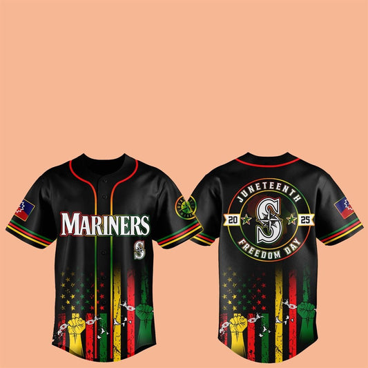 Seattle Mariners Juneteenth Day 2025 Baseball Jersey - Cabryon