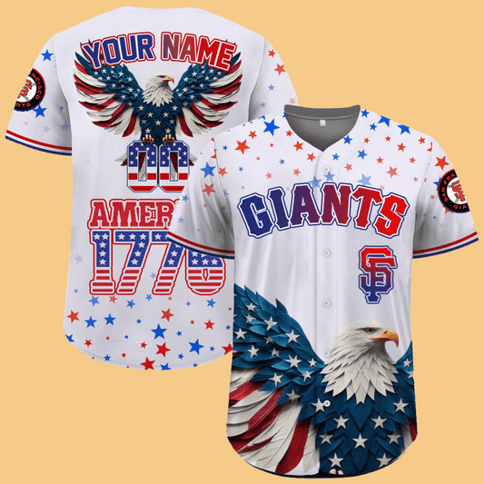 SF Giants Independence Day Baseball Jersey 2025 - Cabryon