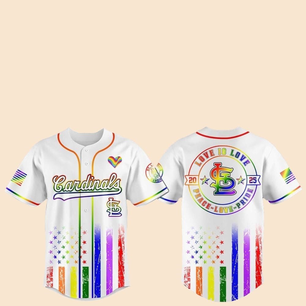St Louis Cardinals Pride Month Love Is Love 2025 Jersey - Cabryon