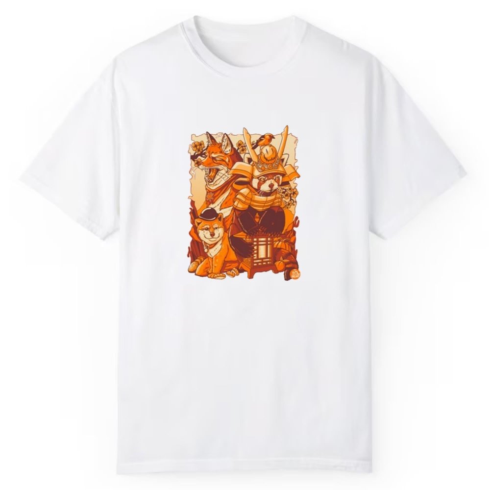 Tenhun Orange Fuzz Shirt - Cabryon