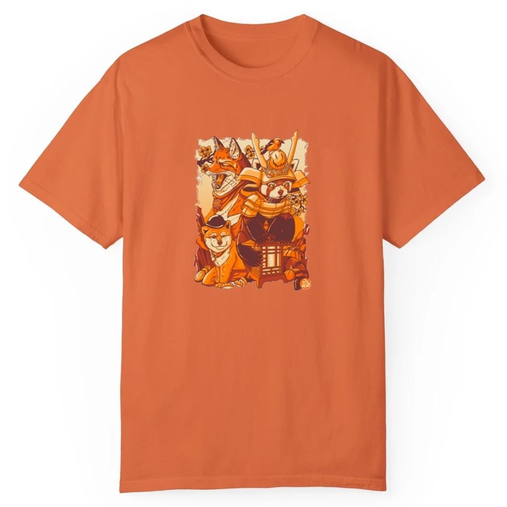 Tenhun Orange Fuzz Shirt - Cabryon