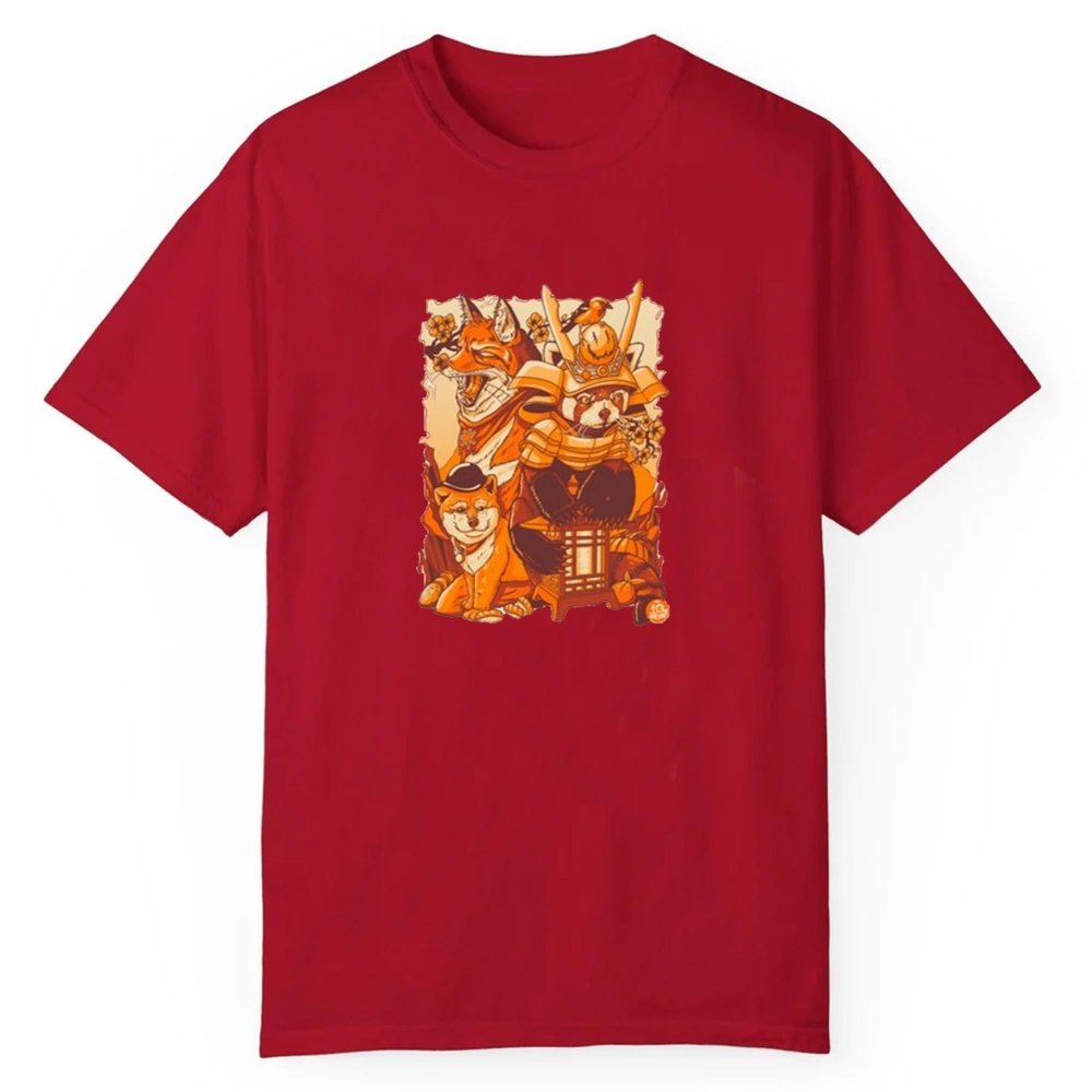 Tenhun Orange Fuzz Shirt - Cabryon