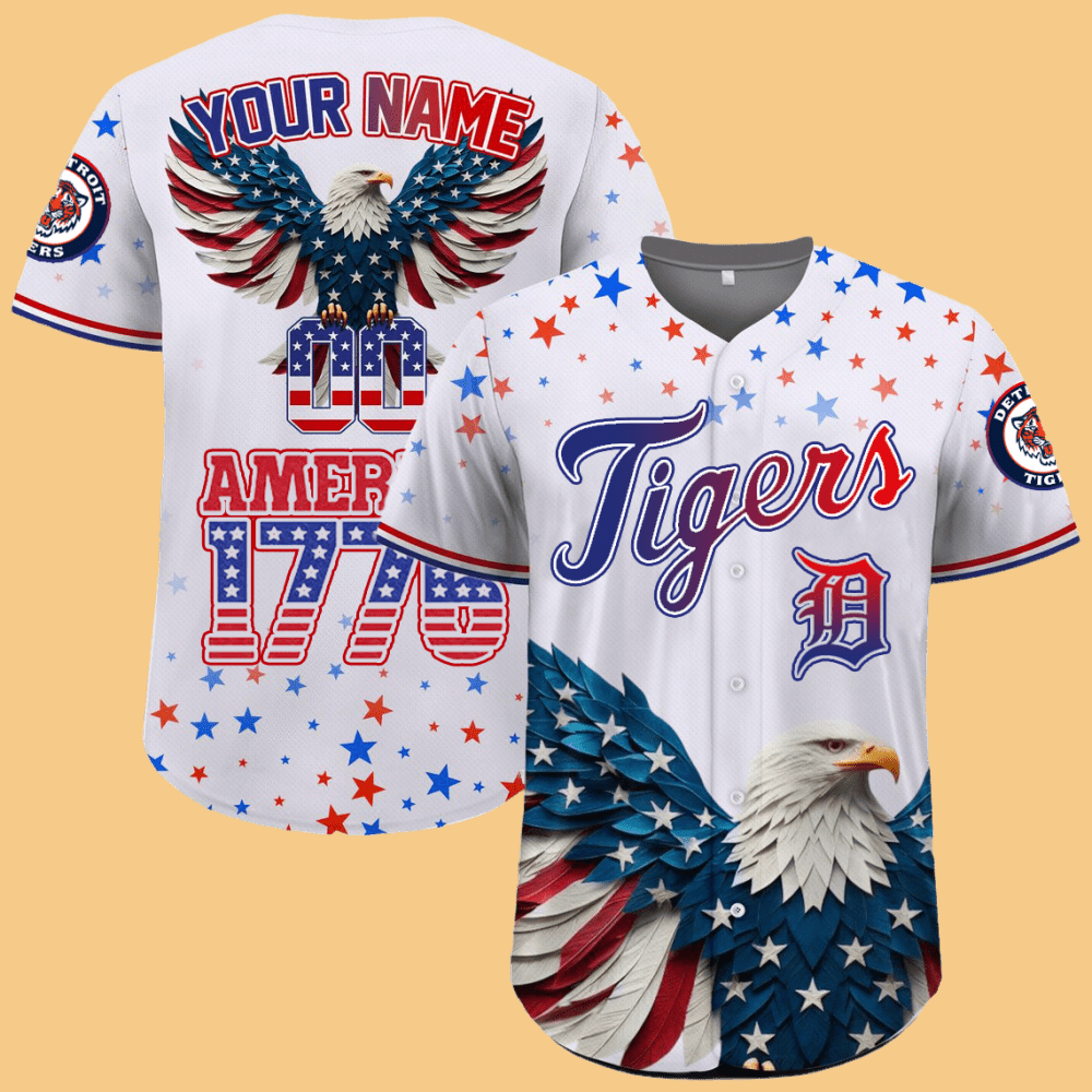 Tigers Independence Day Baseball Jersey 2025 - Cabryon