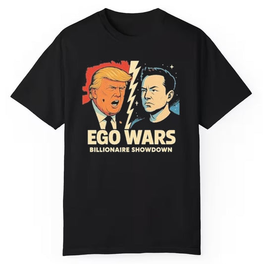 Trump Vs Musk Graphic Ego Wars Billionaire Showdown Shirt - Cabryon