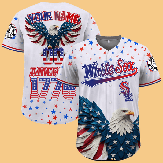 White Sox Independence Day Baseball Jersey 2025 - Cabryon